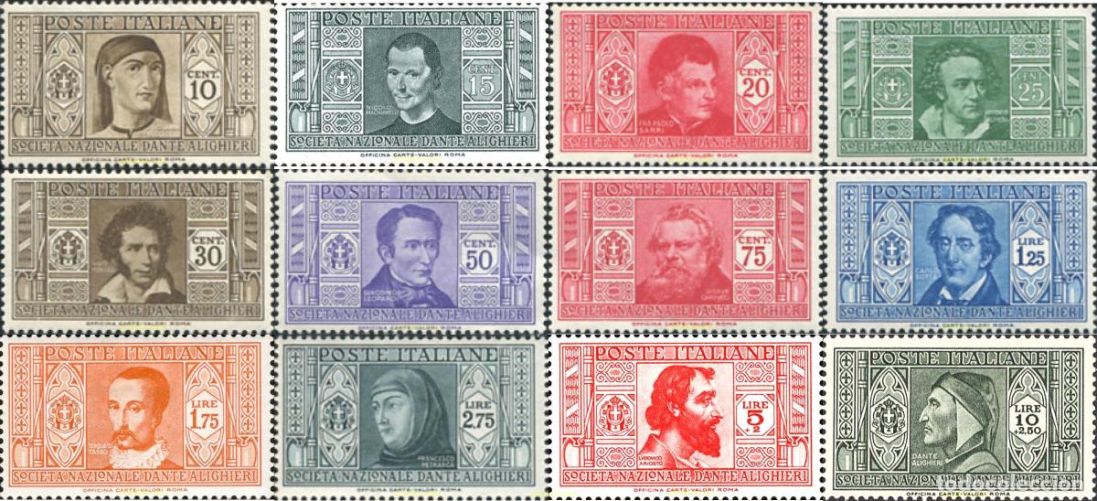 Sellos: 129549 MNH ITALIA 1932 POR LA SOCIEDAD NACIONAL DANTE