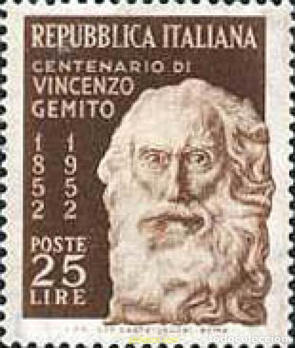 Sellos: 130357 MNH ITALIA 1952 CENTENARIO DEL NACIMIENTO DE VINCENZO GEMITO