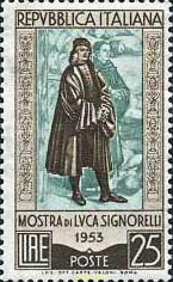 Sellos: 130364 MNH ITALIA 1953 EXPOSICION DE LAS OBRAS DEL PINTOR LUCA SIGNORELLI