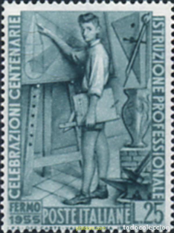 Sellos: 130378 MNH ITALIA 1955 CENTENARIO DE LA INSTRUCCION PROFESIONAL