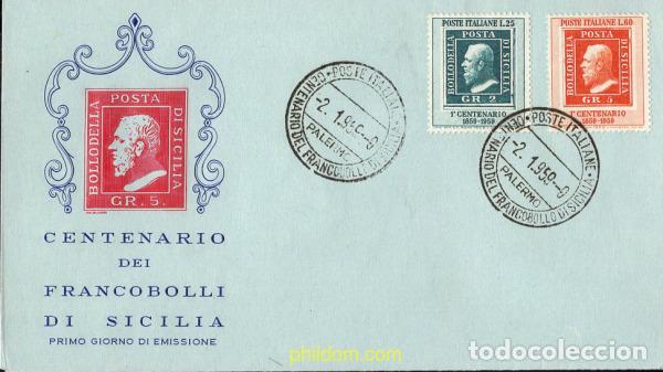 Sellos: 442562 MNH ITALIA 1959 CENTENARIO DEL SELLO DE SICILIA
