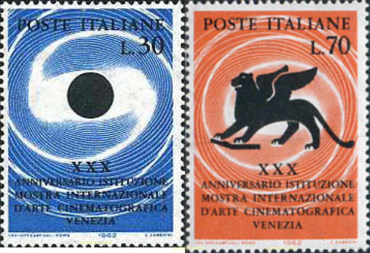 Sellos: 134734 MNH ITALIA 1962 30 ANIVERSARIO DEL FESTIVAL INTERNACIONAL DE ARTE CINEMATOGRAFICO DE VENECIA
