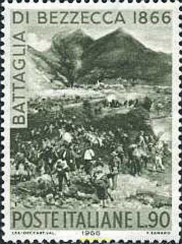 Selos: 130715 MNH ITALIA 1966 CENTENARIO DE LA BATALLA DE BEZZECCA