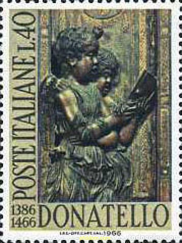 Selos: 130718 MNH ITALIA 1966 5 CENTENARIO DE LA MUERTE DEL DONATELLO