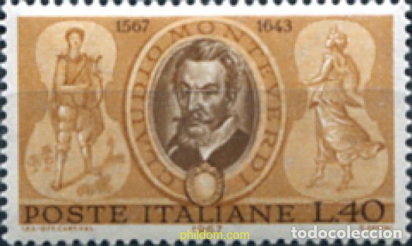 Sellos: 130729 MNH ITALIA 1967 4 CENTENARIO DEL NACIMIENTO DE CLAUDIO MONTEVERDI