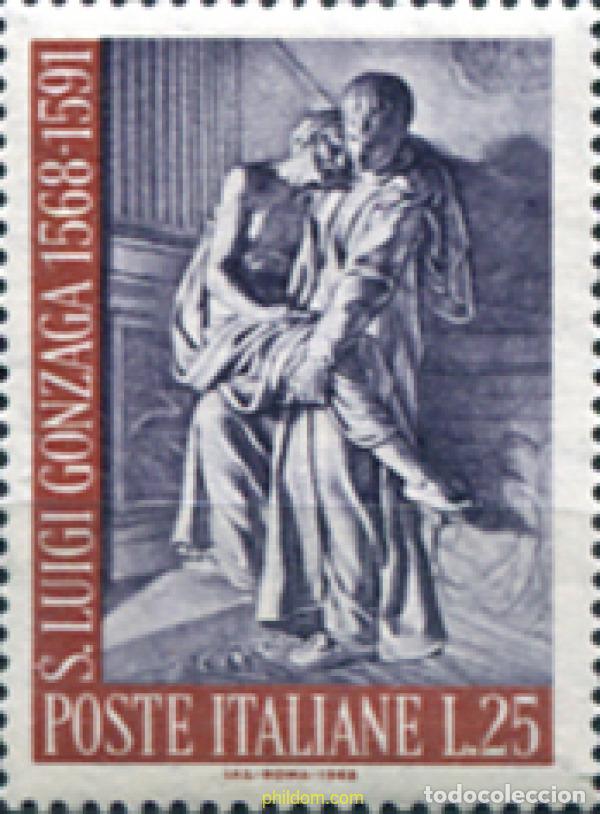 Sellos: 130757 MNH ITALIA 1968 4 CENTENARIO DEL NACIMIENTO DE SAN LOUIS GONZAGUE