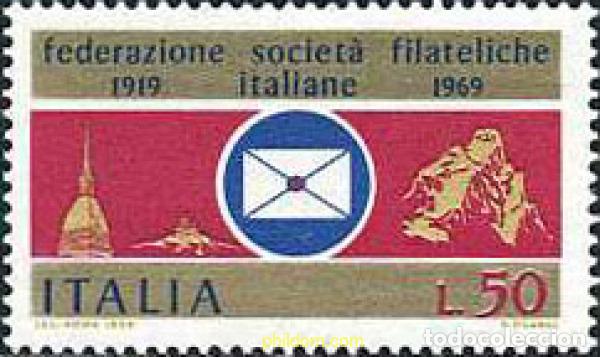 Briefmarken: 130778 MNH ITALIA 1969 50 ANIVERSARIO DE LA FEDERACION NACIONAL DE LAS SOCIEDADES FILATELICAS