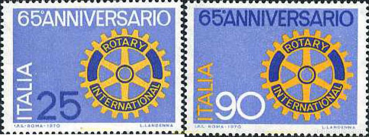 Sellos: 130876 MNH ITALIA 1970 65 ANIVERSARIO DEL ROTARY INTERNACIONAL