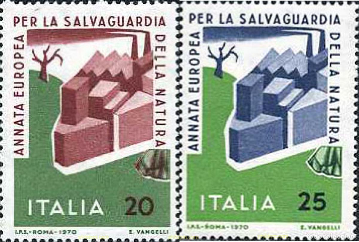 Sellos: 130880 MNH ITALIA 1970 A&Ntilde;O EUROPEO PARA LA PROTECCION DE LA NATURALEZA