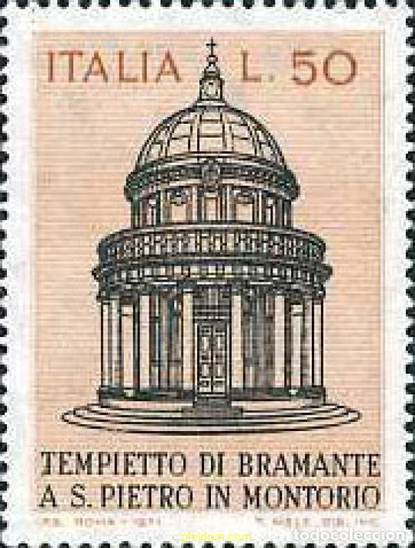 Sellos: 130891 MNH ITALIA 1971 PEQUE&Ntilde;O TEMPLO BRAMANTE
