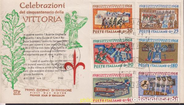 Briefmarken: 624628 MNH ITALIA 1968 50 ANIVERSARIO DE LA VICTORIA