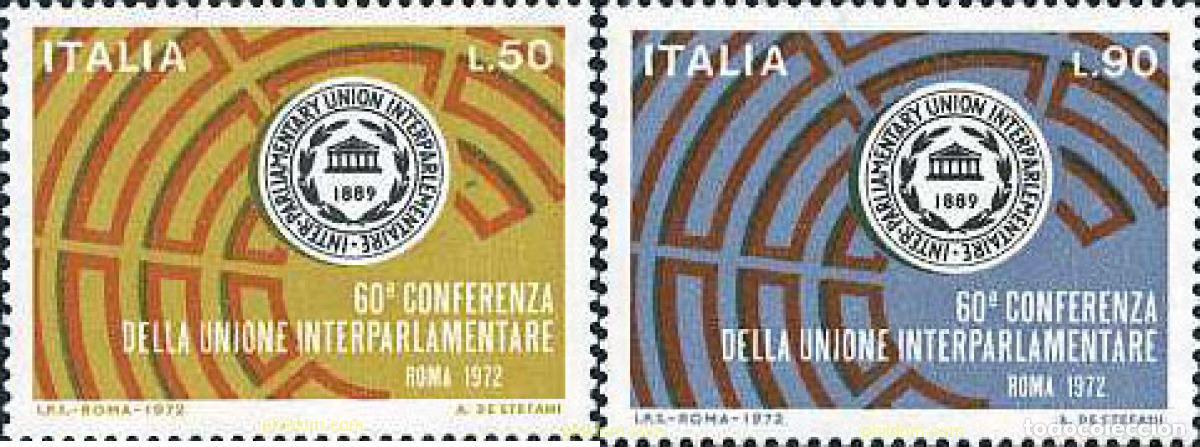 Briefmarken: 130918 MNH ITALIA 1972 60 CONFERENCIA DE LA UNION INTERPARLAMENTARIA