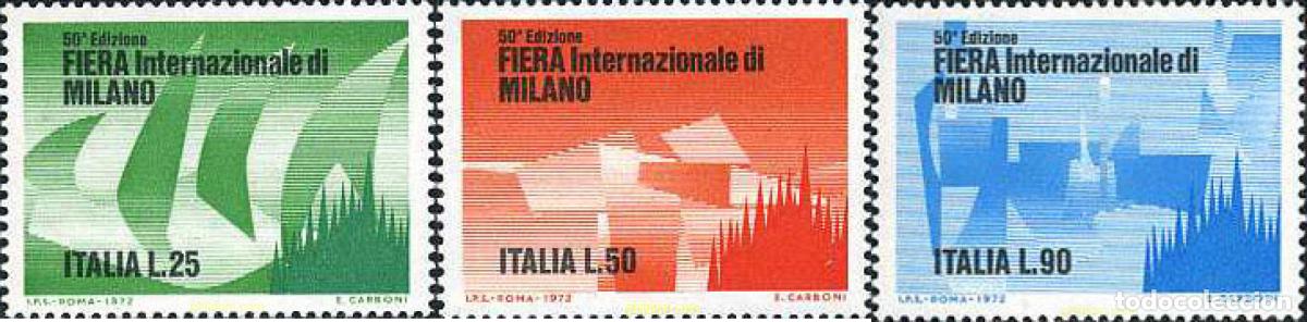 Briefmarken: 130916 MNH ITALIA 1972 50 FERIA INTERNACIONAL DE MILAN