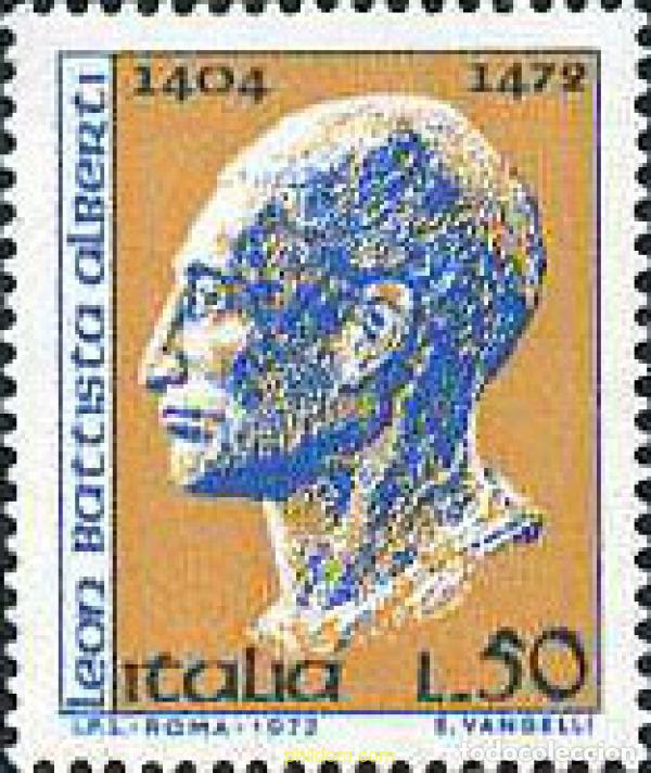Briefmarken: 130927 MNH ITALIA 1972 5 CENTENARIO DE LA MUERTE DE LEON BATTISTA ALBERTI