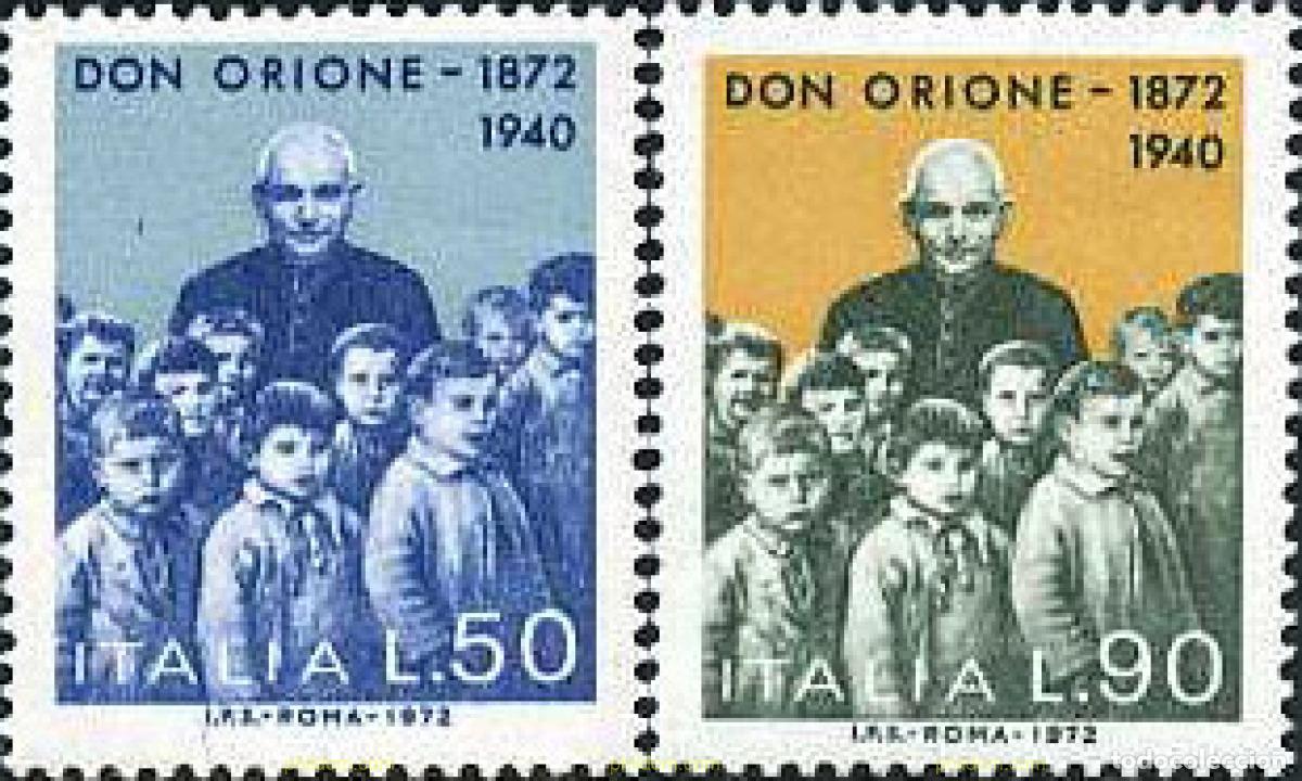 Briefmarken: 130931 MNH ITALIA 1972 CENTENARIO DEL NACIMIENTO DE DON ORIONE