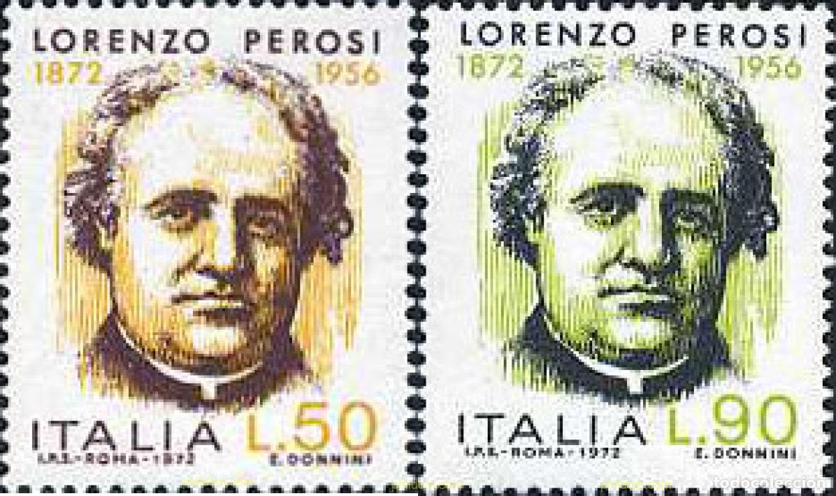 Briefmarken: 130929 MNH ITALIA 1972 CENTENARIO DEL NACIMIENTO DE LORENZO PEROSI