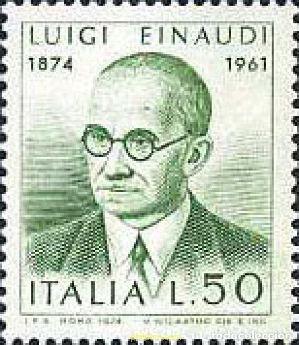 Sellos: 131162 MNH ITALIA 1974 CENTENARIO DEL NACIMIENTO DE LUIGI EINAUDI