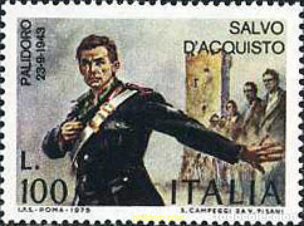Sellos: 131219 MNH ITALIA 1975 HOMENAJE AL SACRIFICIO DE SALVO D'ACQUISTO