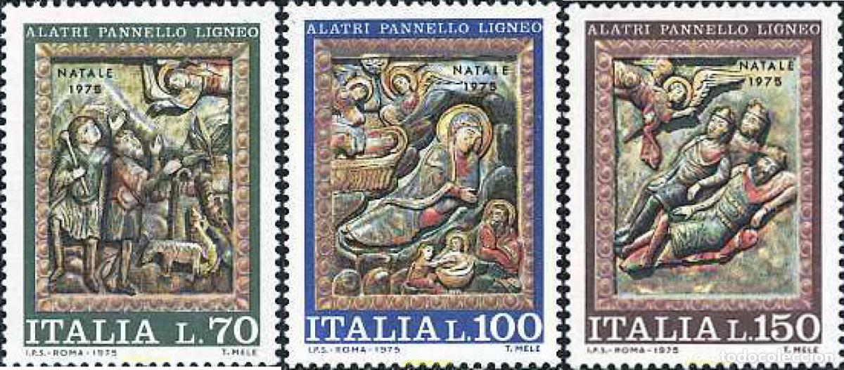 Sellos: 131229 MNH ITALIA 1975 NAVIDAD