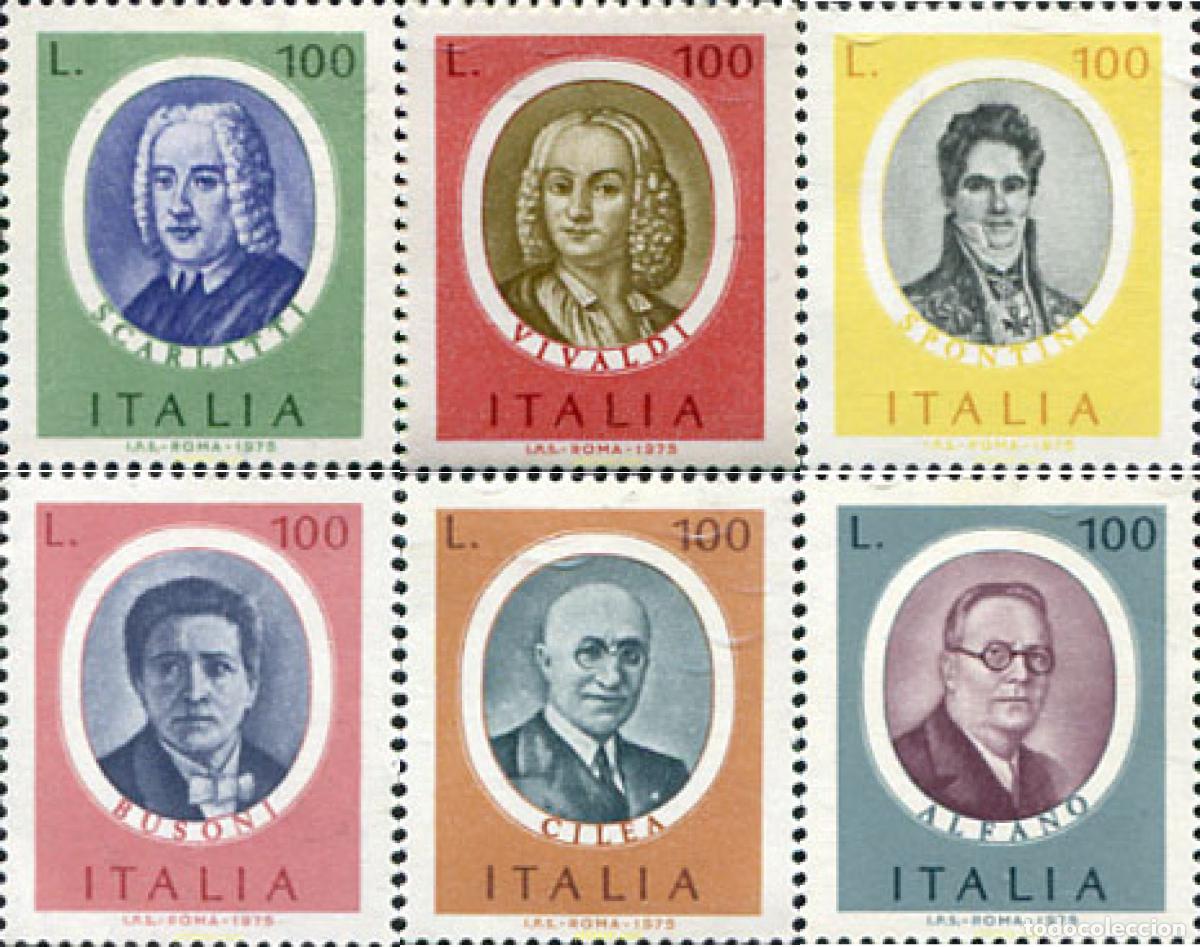 Sellos: 131228 MNH ITALIA 1975 CELEBRIDADES