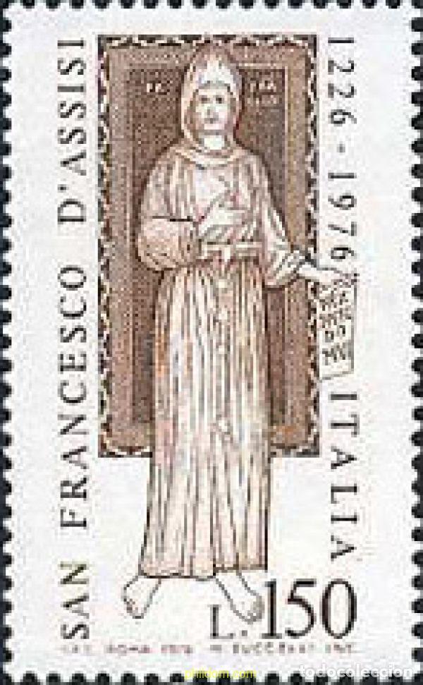 Sellos: 131252 MNH ITALIA 1976 750 ANIVERSARIO DE SAN FRANCISCO DE ASIS