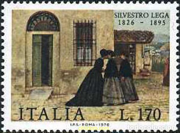Sellos: 131254 MNH ITALIA 1976 150 ANIVERSARIO DEL NACIMIENTO DEL PINTOR SILVESTRE LEGA