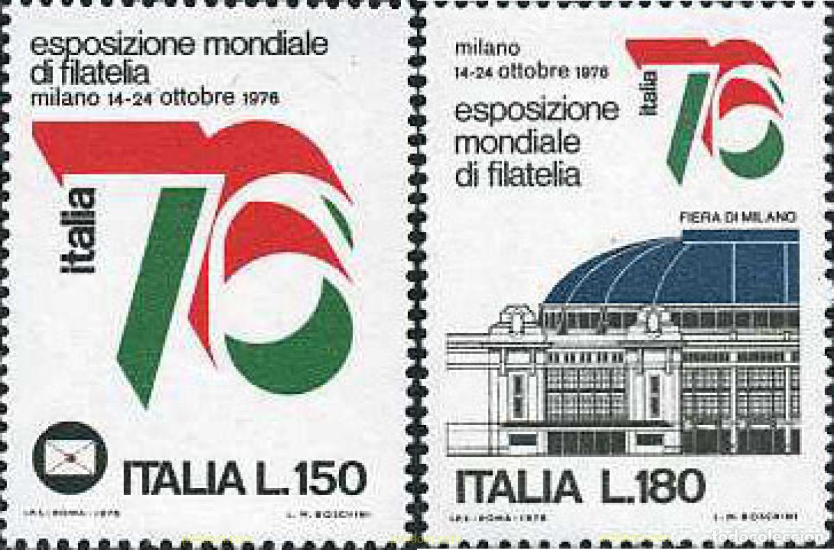 Sellos: 131243 MNH ITALIA 1976 ITALIA 76. EXPOSICION FILATELICA INTERNACIONAL