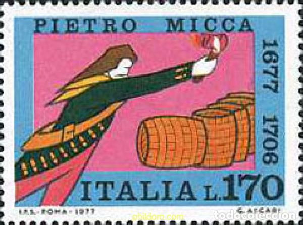 Sellos: 131272 MNH ITALIA 1977 3 CENTENARIO DEL NACIMIENTO DE PIETRO MICCA