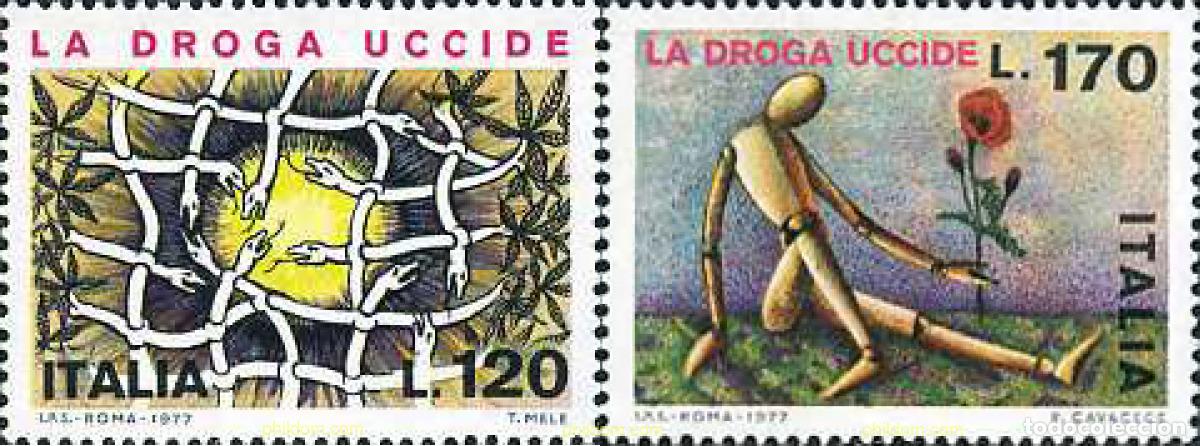 Sellos: 131271 MNH ITALIA 1977 CAMPA&Ntilde;A CONTRA LA DROGA