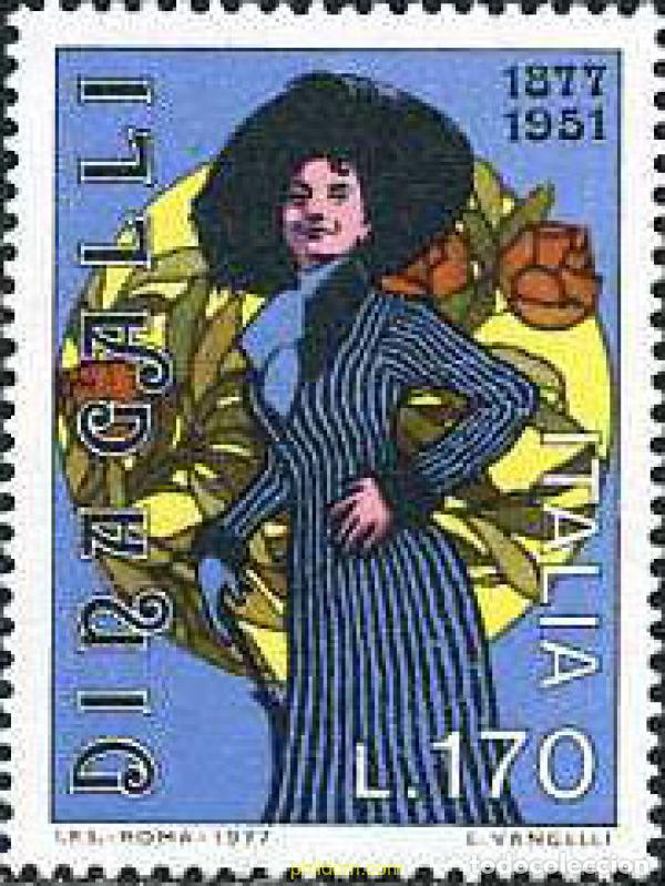 Selos: 131282 MNH ITALIA 1977 CENTENARIO DEL NACIMIENTO DE DINA GALLI