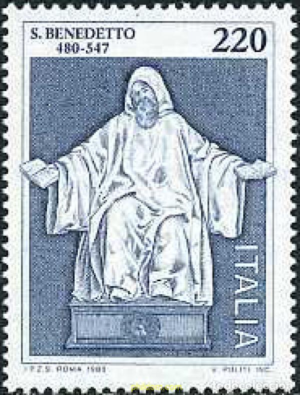 Selos: 131320 MNH ITALIA 1980 15 CENTENARIO DEL NACIMIENTO DE SAN BENITO DE NURSIE
