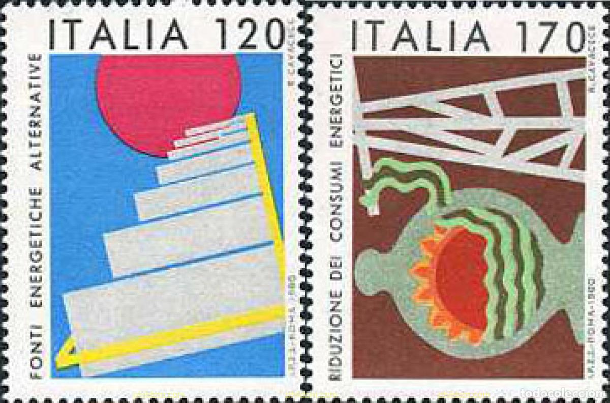 Selos: 131319 MNH ITALIA 1980 AHORRO DE ENERGIA