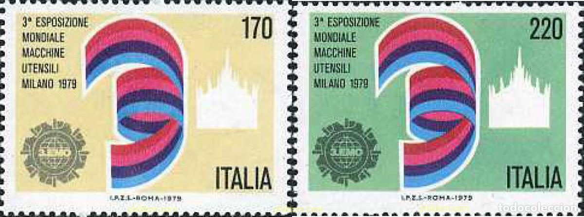 Selos: 131313 MNH ITALIA 1979 3 EXPOSICION MUNDIAL DE MAQUINAS UTILES