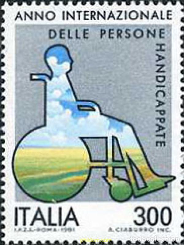 Sellos: 131378 MNH ITALIA 1981 A&Ntilde;O INTERNACIONAL DE LOS DISCAPACITADOS