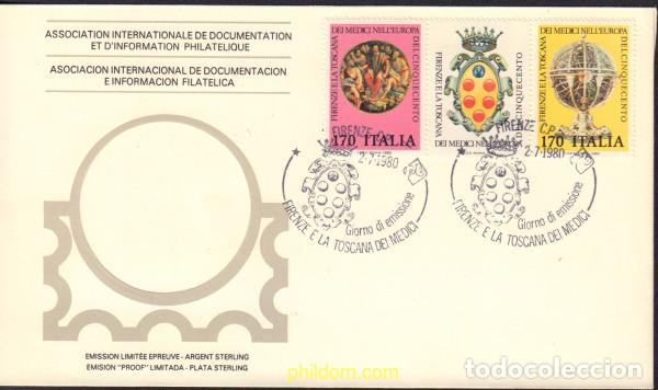 Sellos: 443010 MNH ITALIA 1980 EXPO.FLORENCIA Y LA TOSCANA DE LOS MEDICIS DENTRO DE EUROPA