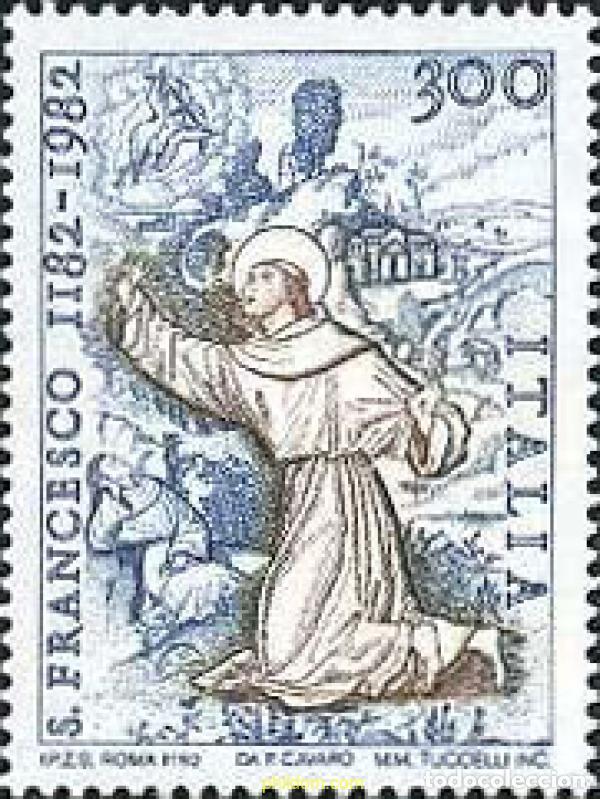 Sellos: 131411 MNH ITALIA 1982 800 ANIVERSARIO DEL NACIMIENTO DE SAN FRANCISCO DE ASIS