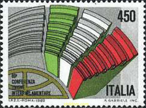 Sellos: 131417 MNH ITALIA 1982 69 CONFERENCIA DE LA UNION INTERPARLAMENTARIA