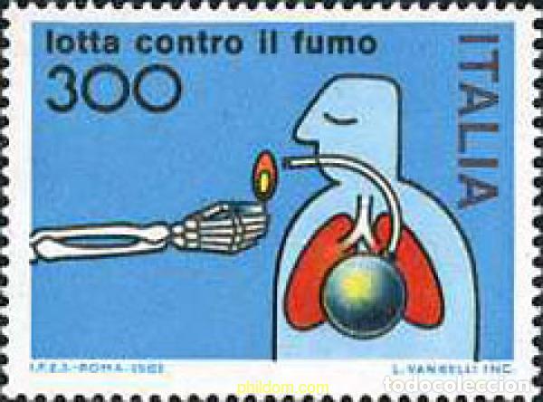 Briefmarken: 131412 MNH ITALIA 1982 CAMPA&Ntilde;A ANTI TABACO