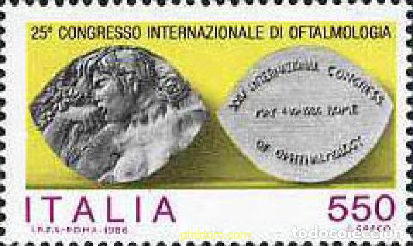 Sellos: 131514 MNH ITALIA 1986 25 CONGRESO INTERNACIONAL DE OFTALMOLOGIA