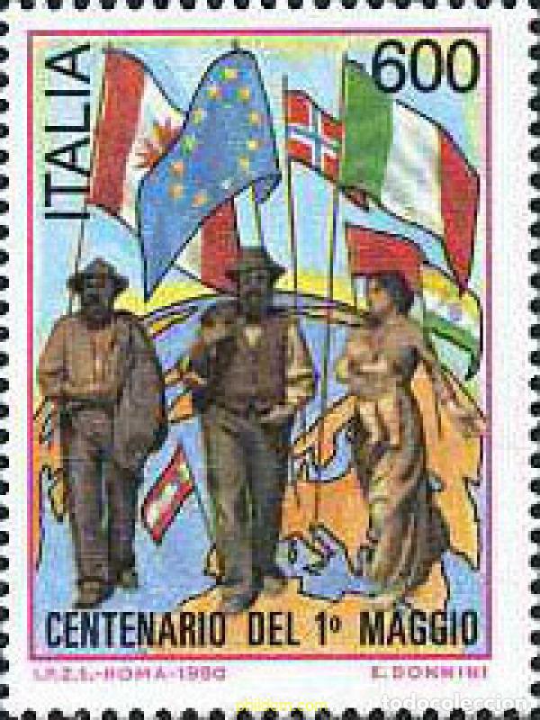 Sellos: 131539 MNH ITALIA 1990 CENTENARIO DEL 1 DE MAYO