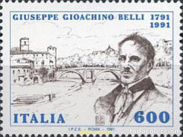Selos: 131547 MNH ITALIA 1991 BICENTENARIO DEL NACIMIENTO DEL POETA GIUSEPPE GIOACCHINO BELLI