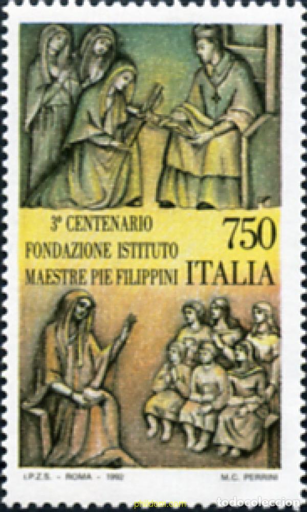 Selos: 131603 MNH ITALIA 1992 300 ANIVERSARIO DE LA FUNDACION DEL INSTITUTO MARIA FILIPPINI