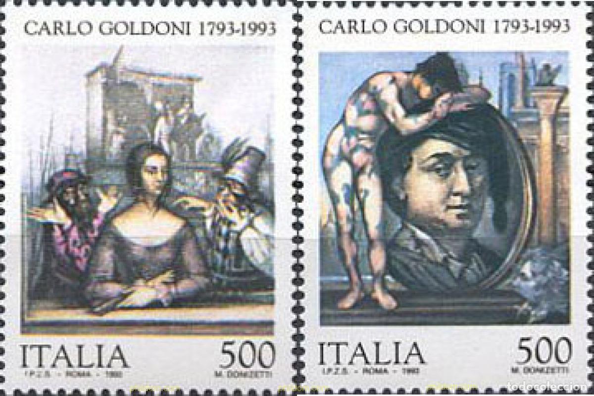 Selos: 131630 MNH ITALIA 1993 BICENTENARIO DE LA MUERTE DE CARLO GOLDONI