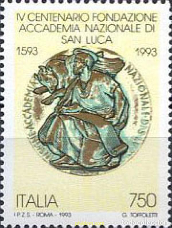 Selos: 131640 MNH ITALIA 1993 400 ANIVERSARIO DE LA FUNDACION DE LA ACADEMIA NACIONAL DE SAN LUCA