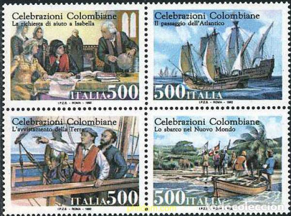 Selos: 134966 MNH ITALIA 1992 500 ANIVERSARIO DEL DESCUBRIMIENTO DE AMERICA