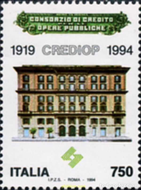 Selos: 131685 MNH ITALIA 1994 75 ANIVERSARIO DE LA FUNDACION DEL CREDIOP
