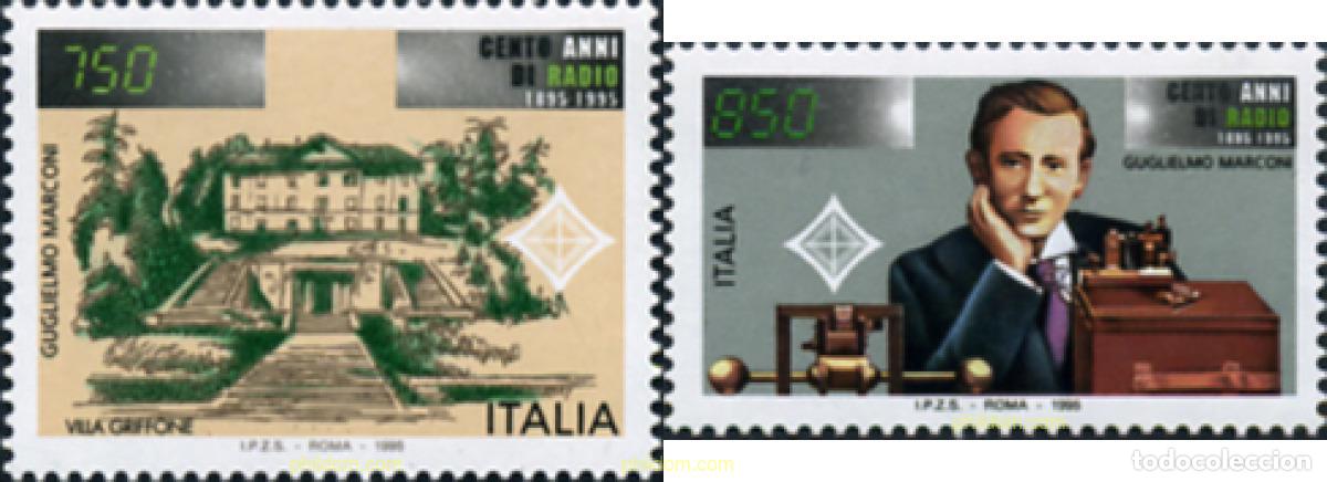 Sellos: 131702 MNH ITALIA 1995 CENTENARIO DE LA INVENCION DE LA RADIO