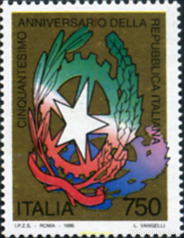 Sellos: 131739 MNH ITALIA 1996 50 ANIVERSARIO DE LA REPUBLICA ITALIANA