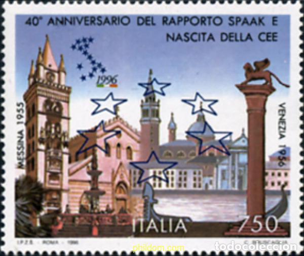 Sellos: 131742 MNH ITALIA 1996 40 ANIVERSARIO DE LA COMUNIDAD ECONOMICA EUROPEA