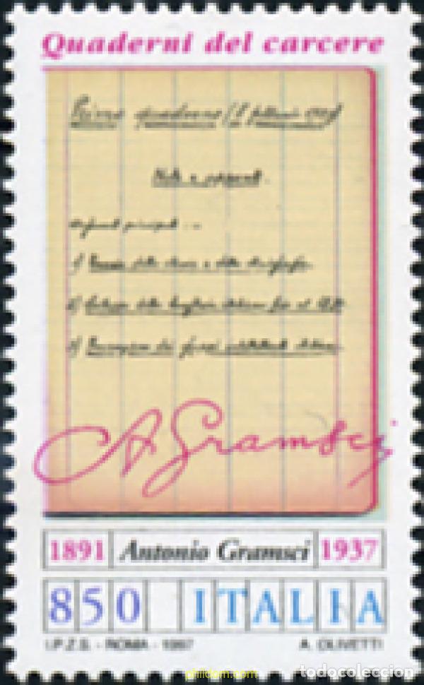 Sellos: 131757 MNH ITALIA 1997 60 ANIVERSARIO DE LA MUERTE ANTONIO GRAMSCI